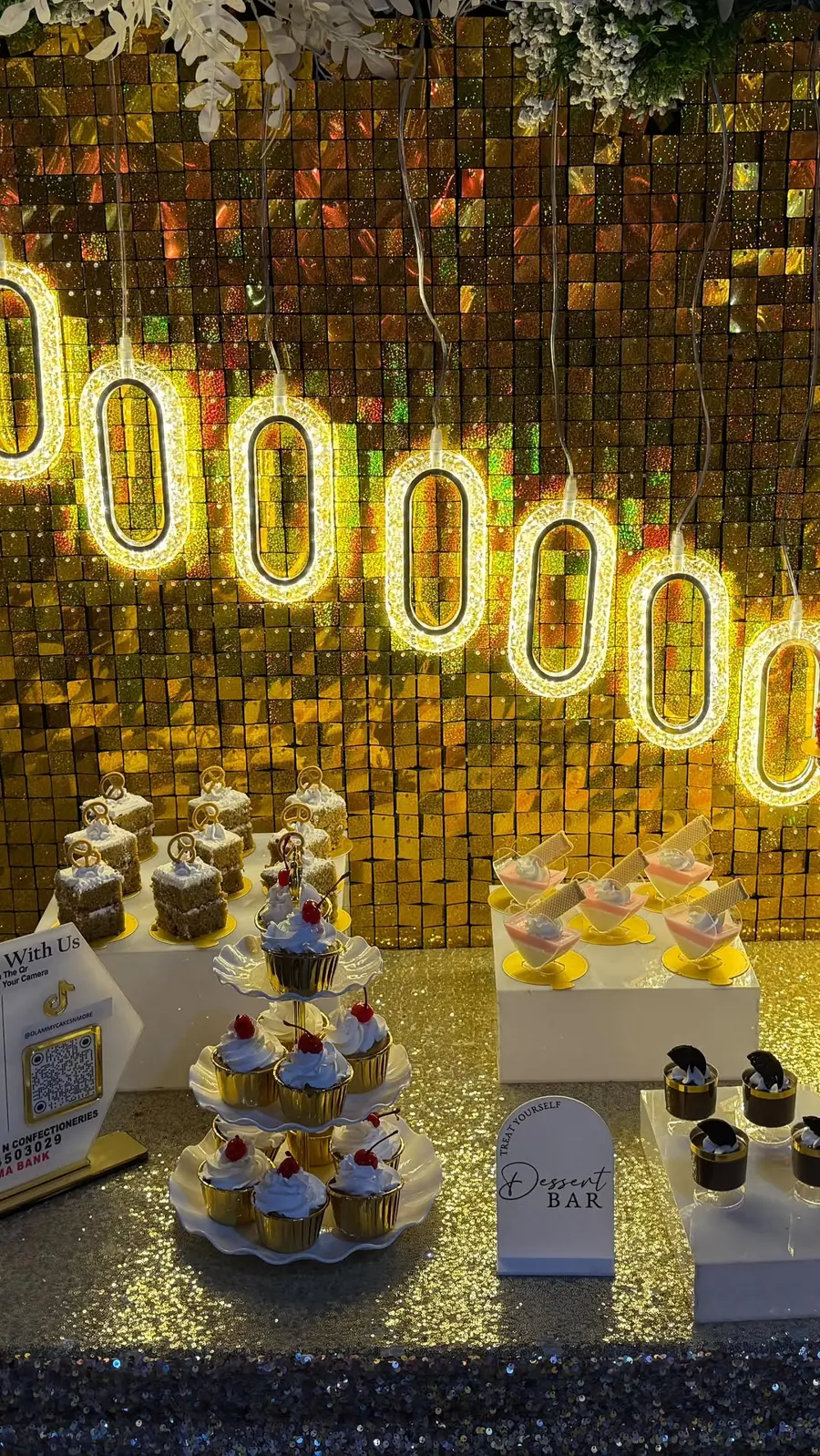 Dessert table at a wedding